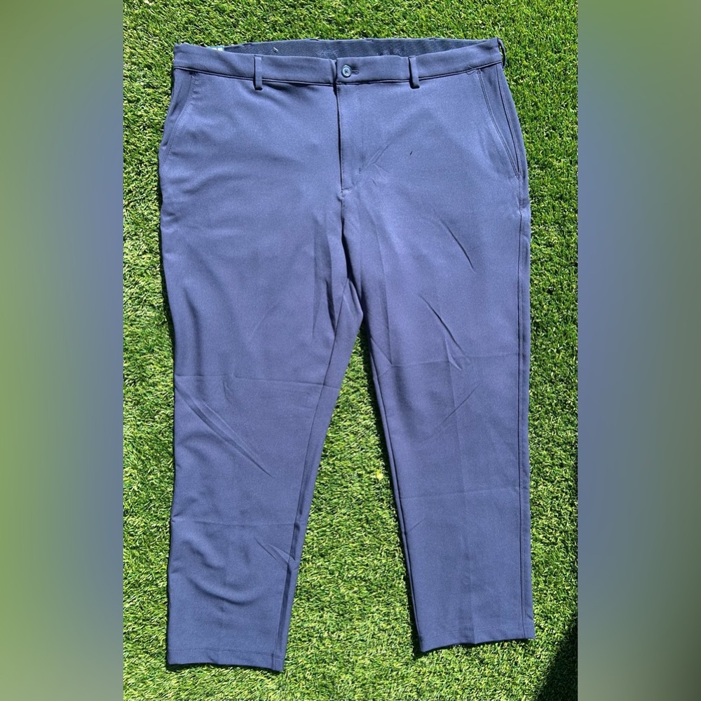 Greg Norman Men’s 40x30 Textured Chino Golf Pants Navy Blue NWT